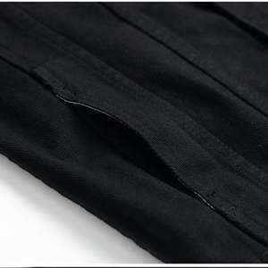 Chaquetas de Mezclilla Lisas para Hombre, Invierno, 100% Algodón, Servicio OEM, Logotipo Frontal, Cuello Camisero, Bolsillos Laterales - Product Image 2