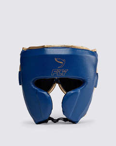 Professional Boxing Training Open <b>Face</b> Top Selling Customized Genuine Leather Fly Head Guard <b>Face</b> Protection Head Gear Unisex - Product Image 1