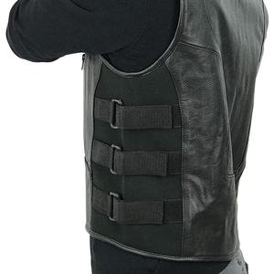 Gilet en cuir pour moto, mode masculine, personnalisable, vente en gros, gilet de haute qualité, protection corporelle pour moto, bonne qualité - Product Image 4