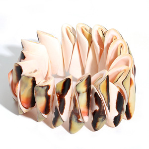 Meilleur prix bracelet coquillage tendance sur le thème de la plage ensemble de bracelets élégants faits à la main de haute qualité avec perles de coquillage - Product Image 1