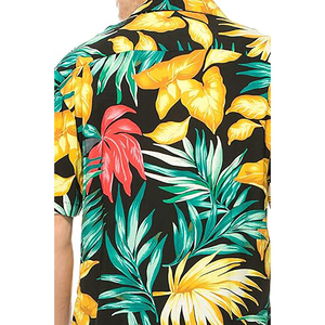 Chemises de plage personnalisées, style hawaïen, manches courtes, imprimé floral, séchage rapide, respirantes, coupe ajustée, décontractées, vacances d'été - Product Image 5