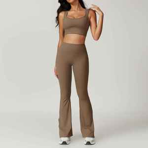 New Arrival High Waist Butt Lift Women'S Activewear Suits Sport Gym Athletic Fitness <b>One</b> Piece Workout Yoga Set - Product Image 3
