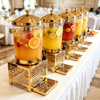 Distributeurs de jus pour fêtes de mariage, distributeur d'eau froide, machine à boissons et jus pour restaurant, buffet, barbecue avec robinet
