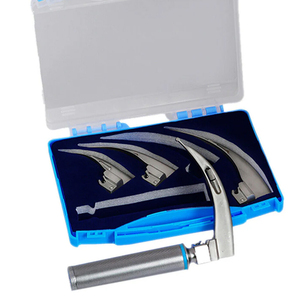 Wholesale Fiber <b>Optic</b> Stainless Steel Manual Laryngoscope Set Dental and Surgical <b>Instrument</b> Kit for Professional Medical Use - Product Image 2