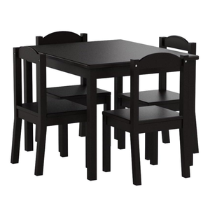 ชุดโต๊ะอาหารไม้เนื้อแข็ง4เก้าอี้สำหรับเด็กสำหรับโรงเรียน preschools daycares ห้องนั่งเล่น - Product Image 3