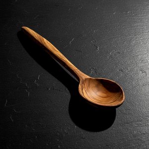 Juego de espátulas y cucharas de madera clásicas con mango largo, pulido espejo, ecológicas, aptas para lavavajillas, grandes, antiadherentes, para cocinar, mezclar y servir. - Product Image 2