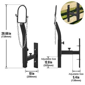 Soporte Metálico Ajustable en Altura (0-5.4 Pulgadas) para Recorte de Ganado, Ovejas y Cabras (9.37-12.8 Pulgadas) - Product Image 5