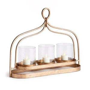 Porte-bougie rustique en fer fait main, écologique, style vintage, pour centre de table de Noël, restaurant, hôtel, événements de mariage - Product Image 3