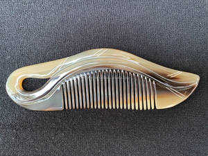 เครื่องหนีบผมธรรมชาติทำมือหวีเขาควายแท้แกะสลักตกแต่งผมด้วยเกลือเครื่องมือสำหรับงานหัตถกรรมที่ดีที่สุดในบ้าน - Product Image 3