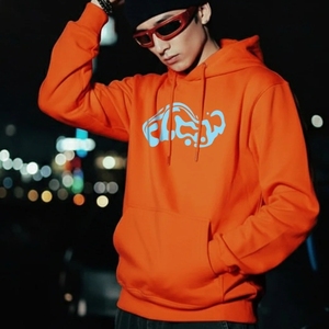 Sudaderas con Capucha 100% Algodón, Estampado Digital Sólido, Bordadas, Otoño, Talla Grande, Unisex - Product Image 5