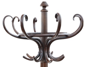 Classic design wooden <b>coat</b> <b>stand</b> entryway <b>coat</b> tree mahogany finish vintage style garment <b>rack</b> customized options - Product Image 3
