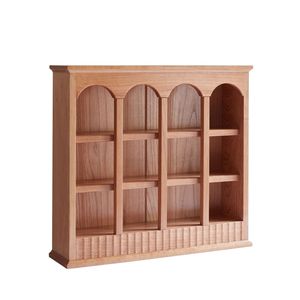 Étagère murale en bois massif de cerisier de qualité nord-américaine, style européen simple, support pour tasses de table de cuisine - Product Image 1