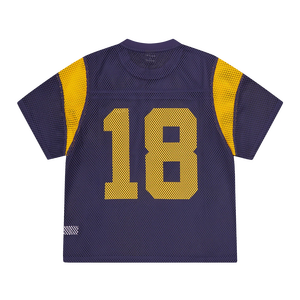 Custom Sublimated Mesh Soccer Jersey Unisex Short Sleeve Crew Neck Color Blocked Breathable Sportswear Adult All Seasons - Product Image 6