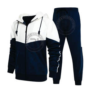 Survêtement en polyester et coton de qualité supérieure, matière respirante et lisse, idéal pour la salle de sport, l'entraînement, la course à pied, les activités de plein air et le confort quotidien - Product Image 3