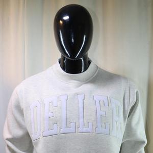 DELLER Damen Winter Mock Neck 450 GSM Sweatshirts mit individuellem Namens-Applikations-Stickerei, Oversized Boxy Fit, 100% Baumwollfleece French Terry - Product Image 1