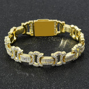 Bracelet Hip Hop de Luxe de Qualité Supérieure avec Diamants Moissanite VVS Brillants et Argent 925 Disponible à Prix d'Exportation - Product Image 4