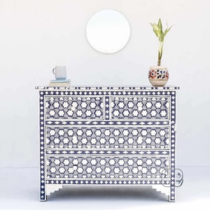 ILAHI's Bone Inlay <b>Drawer</b> Modern Design Agate Detailing <b>Storage</b> Portable Home Furniture - Product Image 5