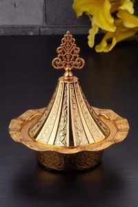 Premium Metal Dates Bowl For Elegant Serving Of Dates Dry Fruits And Luxury <b>Tabletop</b> Presentation - Product Image 6