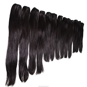 Belle 100% Os Droite Cru Vietnamien Cheveux Trame Soyeux Double Dessiné Extensions de Cheveux Humains En Gros Vietnamienne Cheveux - Product Image 3