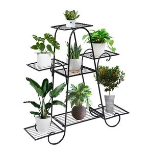 Support à plantes en métal à 7 niveaux pour pots de fleurs et jardinières, élégant accessoire de jardin - Product Image 3