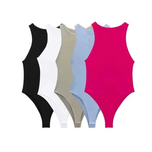 Hot Selling High Waist Backless Deep V Neck Spandex/Nylon Sports Bodysuits <b>Jumpsuits</b> Women Fitness Yoga <b>Workout</b> Running One - Product Image 3