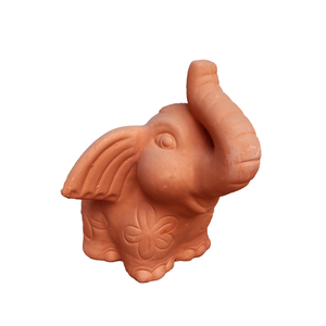 Maceta de Elefante de Terracota Tallada a Mano, Diseño Rústico, Maceta para Plantas de Interior, Decoración de Estilo Animal, Estilo Antiguo, Vintage, Ecológica - Product Image 1