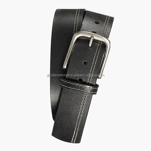 Recién llegado, cinturón informal de cuero Premium negro a la moda para hombre, cinturón informal de negocios al mejor precio para hombres y mujeres - Product Image 3