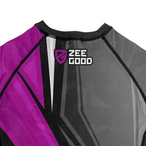Rashguard anti-bactérien personnalisé à manches longues pour homme en tissu léger, Rashguard à manches courtes 2026 - Product Image 4