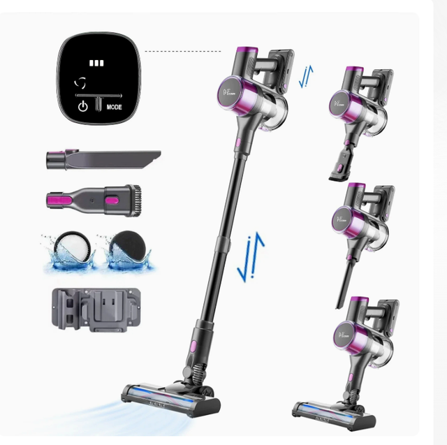 Handheld Wireless Cordless Vacuum Cleaner Strong Suction Pet Hair Carpet Hard Floor Rechargeable Home CE