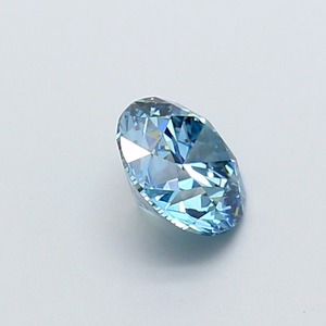 Diamant CVD de laboratoire taille ronde, 1,02 carat, couleur bleu vif fantaisie, clarté VS1, polissage excellent, pierre brute de qualité supérieure pour bague - Product Image 4