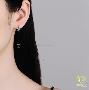 Pendientes de Aro con Diamantes de Moissanita de Alta Calidad, Joyería de Lujo para Mujer - Product Image 4