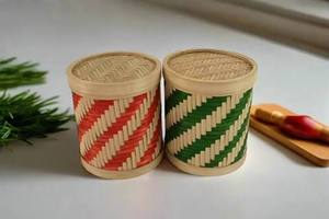 Luxury Handcrafted Rattan <b>Storage</b> <b>Basket</b> Eco-Friendly Woven Organizer Box with Handles for Home Decor - Macy - Product Image 3