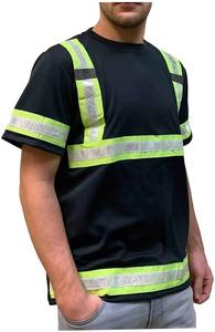 Ropa de Trabajo de Seguridad, Uniforme de Construcción, Camiseta de Manga Corta de Alta Visibilidad Reflectante para Seguridad Vial, Precio al por Mayor para Hombre - Product Image 2