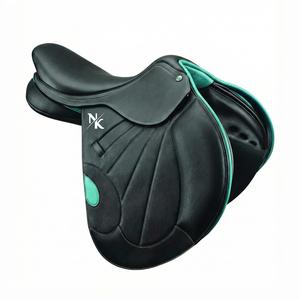 Selle de dressage anglaise en cuir véritable souple de qualité supérieure, fabriquée au Pakistan, couleur personnalisée, confortable et durable - Product Image 1