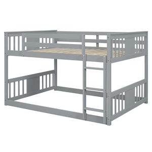 Letto a Castello Grigio Full Over Full con Scala per Bambini SKU LT000207AAE - Product Image 5