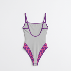 Nouveau bikini taille haute deux pièces avec boutons sur le devant, logo, style européen et américain, sexy, couleur unie, sans bretelles, 100% polyester - Product Image 2