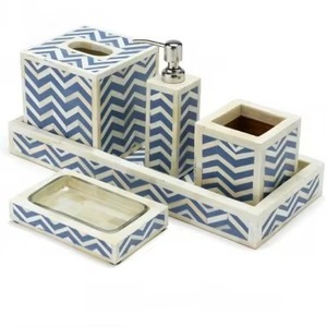 Minimalist Eco-Friendly Luxury resin <b>Bathroom</b> <b>Set</b> Rectangle <b>White</b> with Accents Easy to Clean Square <b>bathroom</b> <b>accessories</b> <b>set</b> - Product Image 6
