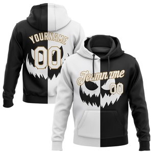 Sweat-shirt à capuche sportif personnalisé OMMIZ INDUSTRY en bordeaux, noir et crème, vente en gros - Product Image 4