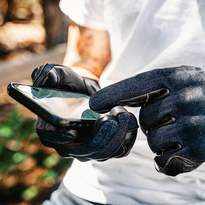 Guantes de Motociclismo de Alta Calidad con Pantalla Táctil, Guantes de Carreras de Cuero para Motociclistas, Protección Completa para los Dedos - Product Image 5