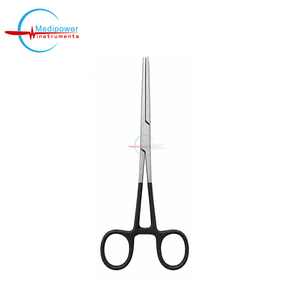 Pince chirurgicale en acier inoxydable avec logo personnalisé, 6 pouces, bleue, revêtement anti-adhérent, fabricant OEM - Instruments infirmiers - Product Image 4
