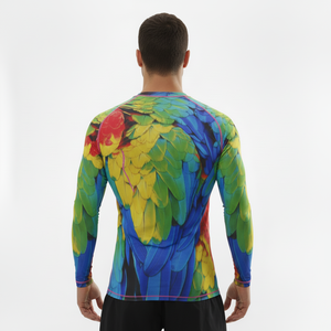 Vêtements de sport compressifs pour hommes, t-shirt de course long à séchage rapide, haut de sport pour la musculation, collants de sport pour l'été, tenue de sport ajustée - Product Image 2