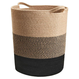 Decorative Jute <b>Storage</b> Bins – Rustic Handmade Natural Fiber <b>Storage</b> <b>Basket</b> for Home Decor and Organization - Product Image 4