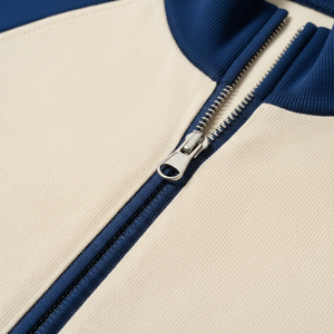 Men's Color Block Zip Up <b>Tracksuit</b> Set Knitted Jogger Outfit Winter Training Activewear - Product Image 5