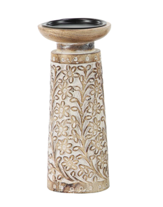 Wholesale White Hand Carved Iron <b>Candle</b> Stand <b>Set</b>/3 Easter Christmas Hotel Table Centerpiece Home Decor Elegant Pillar <b>Candle</b> - Product Image 3