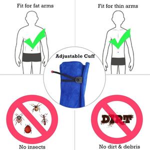 New Design Heavy Duty Garden Blue Gloves Ladies Long Thorn Prof Leather Kids Working Garden Flower Logo Rose Pruning Gloves - Product Image 5