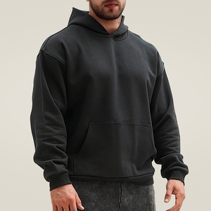 Sweat à capuche streetwear pour homme, impression de logo personnalisé, broderie, polaire polyester, pull respirant, OEM ODM, vente en gros, vêtements d'automne - Product Image 1
