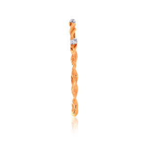 Anillo de Diamante Cultivado en Laboratorio con Corte Redondo y Diseño de Cuerda Trenzada para Mujer, Oro de 10K, 14K, 18K, Plata 925, Plata 935, Joyería Fina - Product Image 4