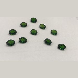 Diopside Vert Naturel Taillé Ovale, Pierres Précieuses Non Montées pour la Fabrication de Bijoux, Pierres Calibrées Facettées de Qualité Gemme, Vente en Gros - Product Image 3