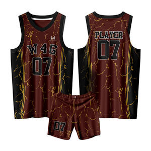 Uniforme de Baloncesto Personalizado de Secado Rápido, Anti-Bacteriano, con Cuello en V y Sin Mangas, Personalizable con el Nombre del Equipo - Product Image 5