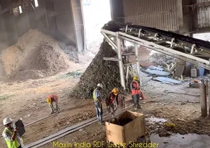 Most Selling MSW and Plastic <b>Shredder</b> Double Shaft Semi-Automatic Capacity More Than 5000 kg/hr Plastic Crushing Machines - Product Image 5